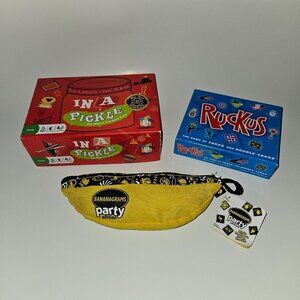 Game Night Lot Cards In A Pickle Ruckus Bananagrams Party Edition ALL COMPLETE